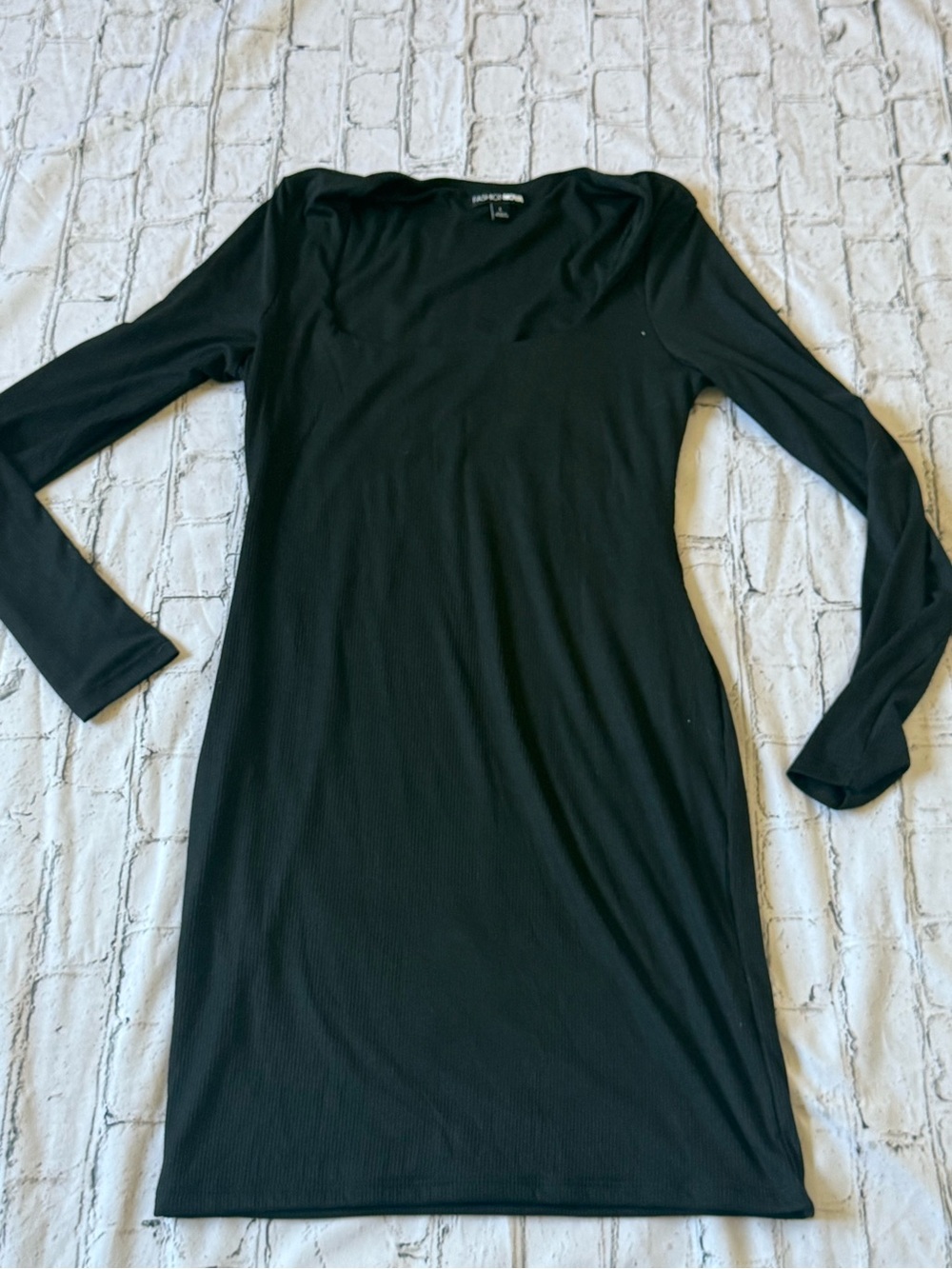Long sleeve black dress